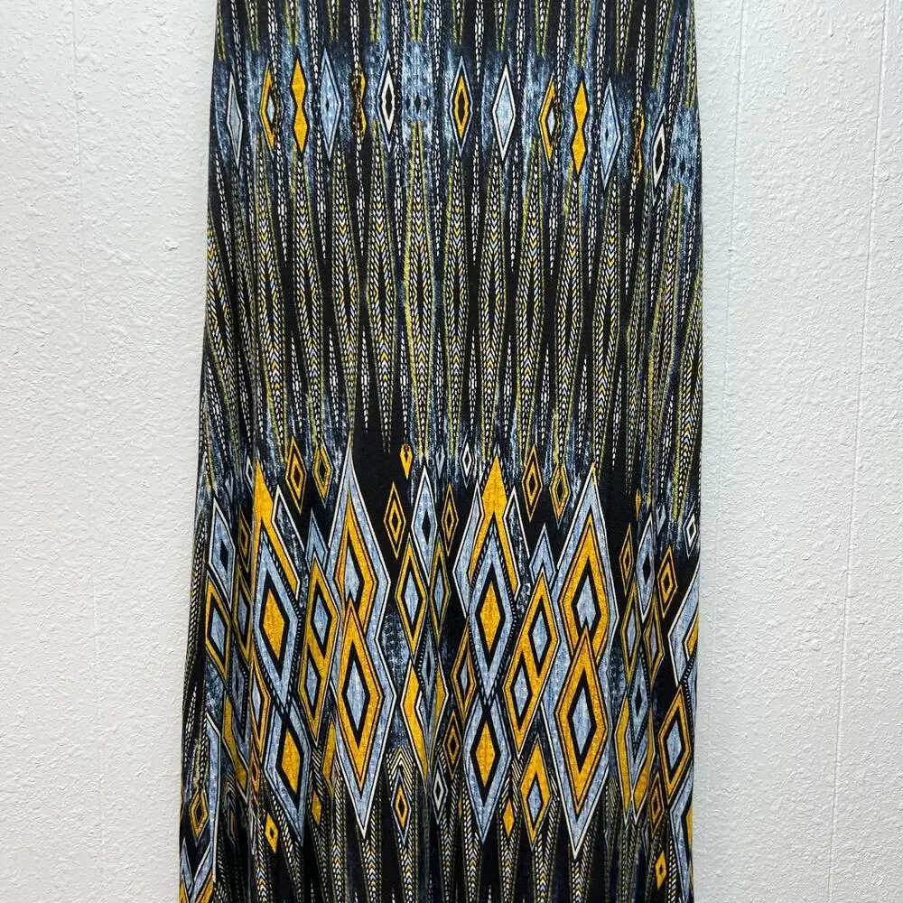 Dna Couture Maxi Skirt Womens Medium Dark Forest Boho Tribal Hippie Party Event